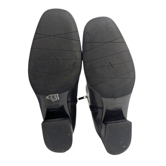 Aquatalia Luna Black Leather Ankle Boots Waterproof Made in Italy Size 9 - Picture 5 of 7